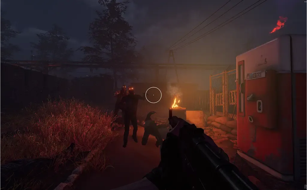 TFZP: Firefight beside a red shipping container
