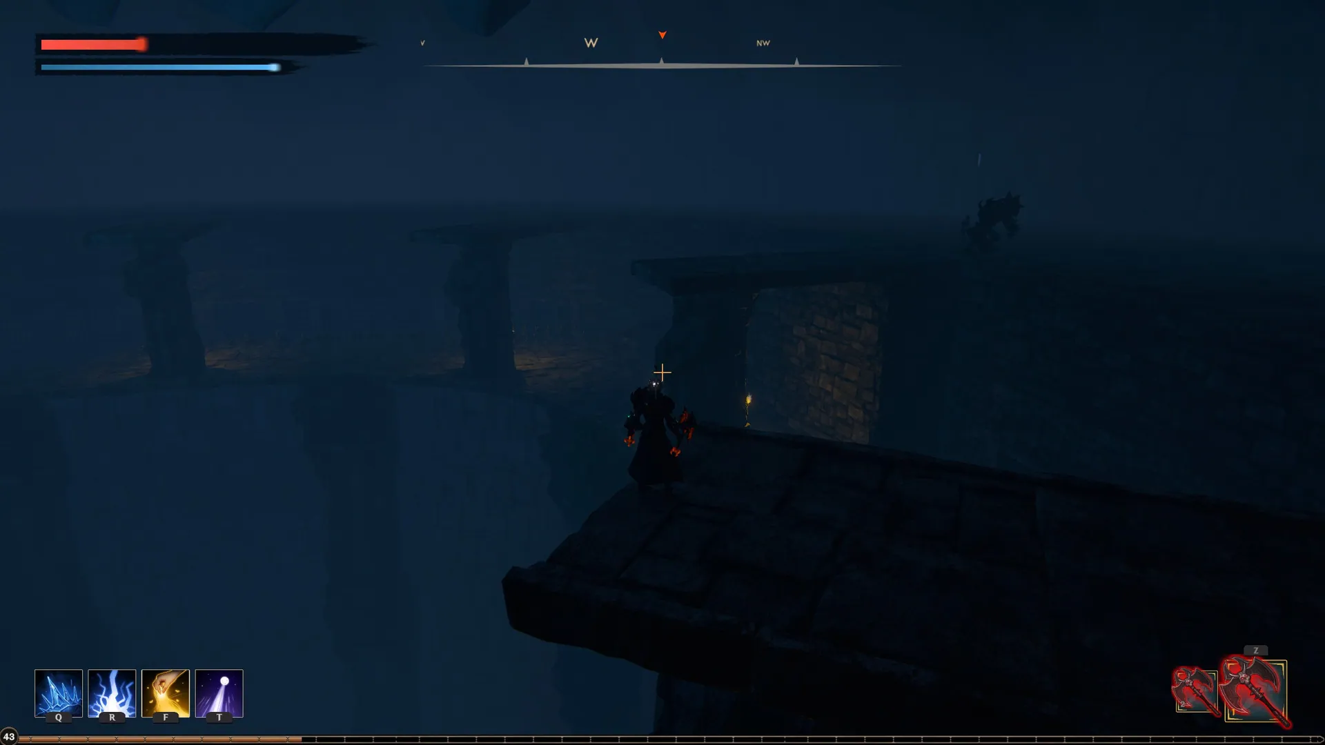 The Unsung Party: Adventurer on a dungeon ledge