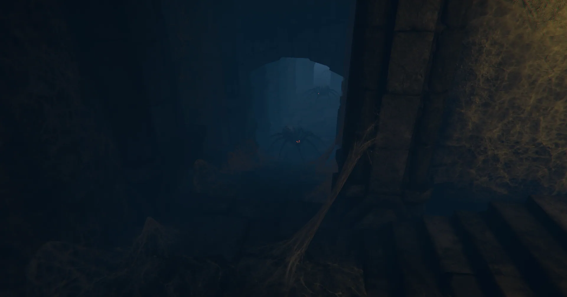 The Unsung Party: Cavern overgrown with roots